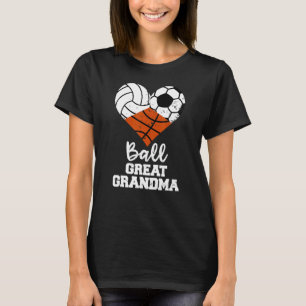 Camiseta Baloncesto Gran Abuela Corazón Voleibol
