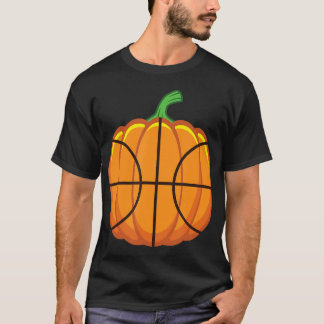 Camiseta Baloncesto Halloween Calabaza Niños Thanksgivin