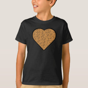 Camiseta Baloncesto Heart Love Design