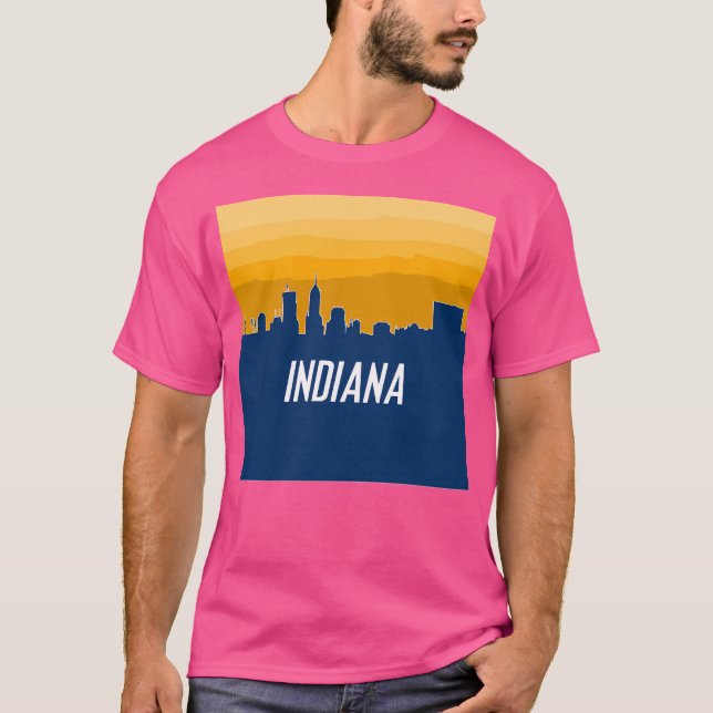 Camiseta Baloncesto Indiana - Línea de Skyline 2 de Pacers 