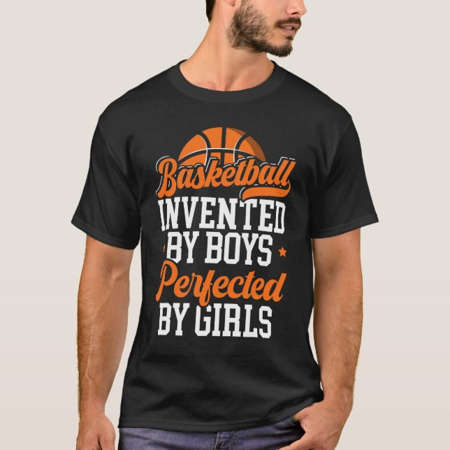 Camiseta Baloncesto Inventado Por Boys Hoop Junkie Basketba (Anverso)