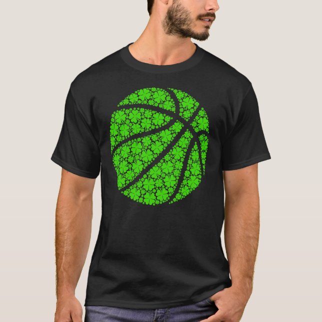 Camiseta Baloncesto Irlandés Shamrock Lucky Clover St Pat (Anverso)