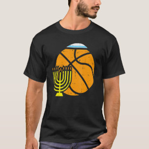 Camiseta Baloncesto judío Menorah Hanukkah Chanukah Sport