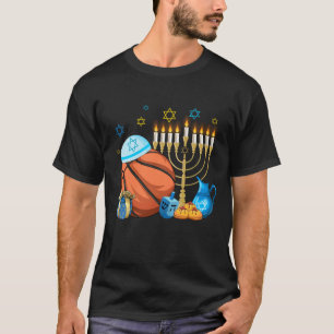 Camiseta Baloncesto judío Menorah Hanukkah Chanukah Sport