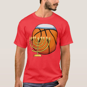 Camiseta Baloncesto judío Menorah Hanukkah Chanukah Sport