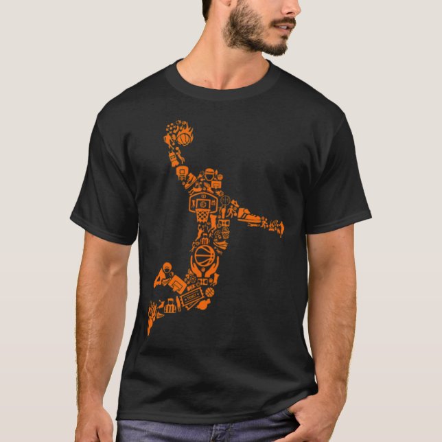 Camiseta Baloncesto Jugador Dunk Baloncesto Icons cesta de  (Anverso)