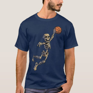Camiseta Baloncesto Jugador Halloween Disstume Skeleton Bas