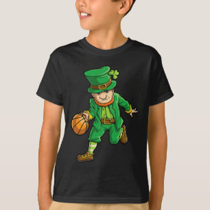 Camiseta Baloncesto Leprechaun St Patricks Day Niños Me