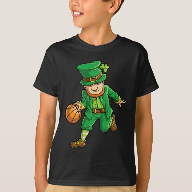 Camiseta Baloncesto Leprechaun St Patricks Day Niños Me (Anverso)