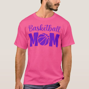 Camiseta Baloncesto Mamá Baloncesto Sporty Basket Ball Purp