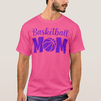 Camiseta Baloncesto Mamá Baloncesto Sporty Basket Ball Purp