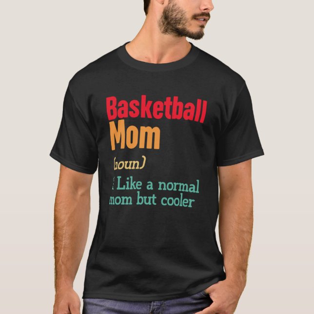 Camiseta Baloncesto Mamá Definición Deportes Mamá Madre Da (Anverso)