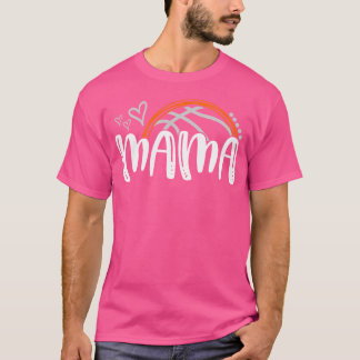 Camiseta Baloncesto Mama Family Wo Basketball Hearts Trendy