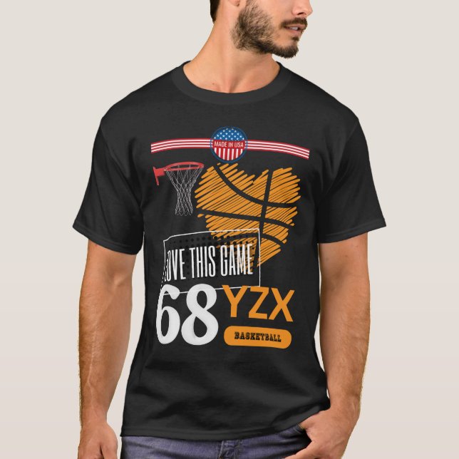 Camiseta Baloncesto, me encanta este juego (Anverso)