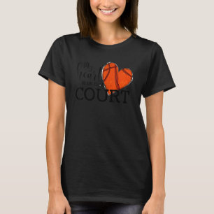 Camiseta Baloncesto Mi Corazón Está En La Corte Mamá Baller