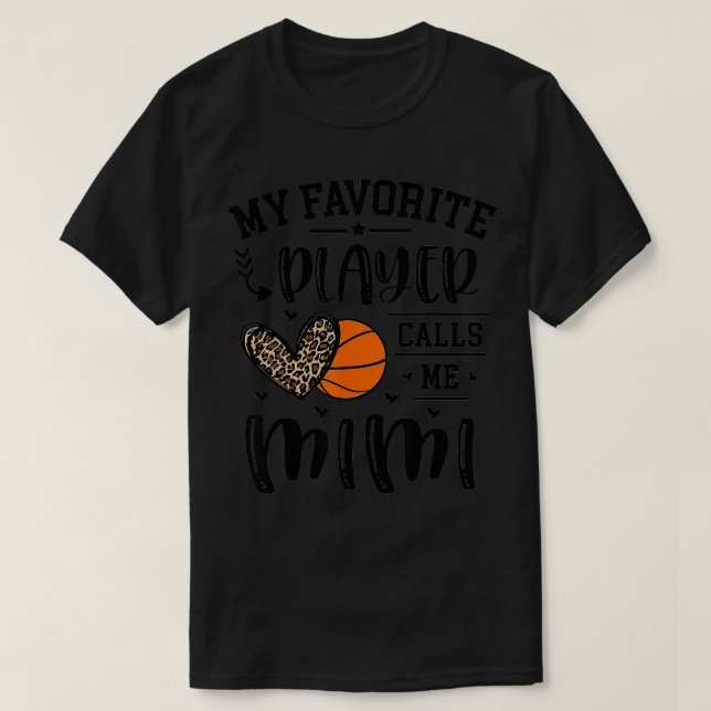Camiseta Baloncesto Mi jugador favorito me llama Mimi Heart (Diseño del anverso)