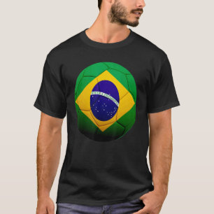 Camiseta Baloncesto nacional de fútbol Brasil Bandera de Br