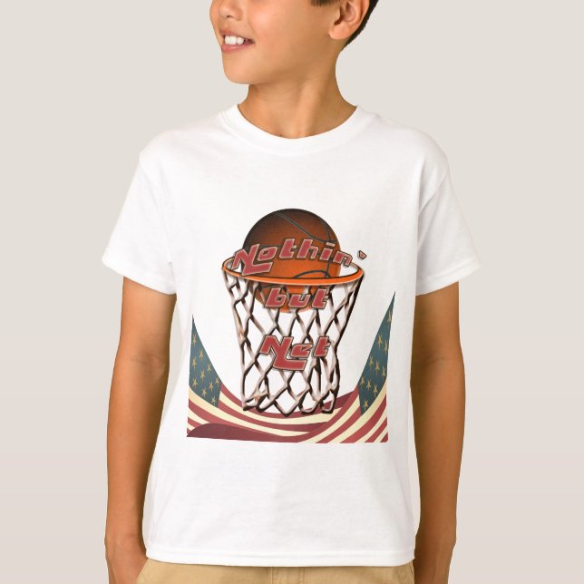 Camiseta Baloncesto nada pero de la red en aro (Anverso)