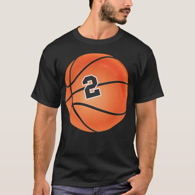 Camiseta Baloncesto Número 2 Dos (Anverso)