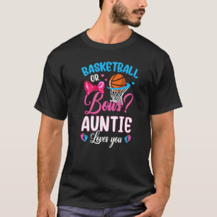 Camiseta Baloncesto o arcos, tía te ama, revelación de géne