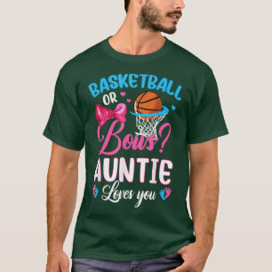 Camiseta Baloncesto o arcos, tía te ama, revelación de géne
