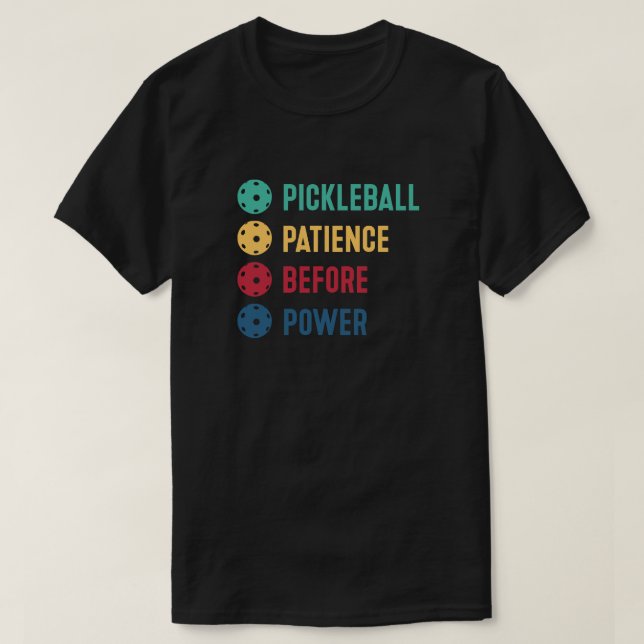 Camiseta Baloncesto: paciencia ante el poder (Diseño del anverso)