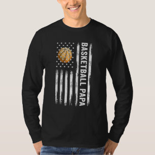 Camiseta Baloncesto Papa Bandera Estadounidense Orgulloso P