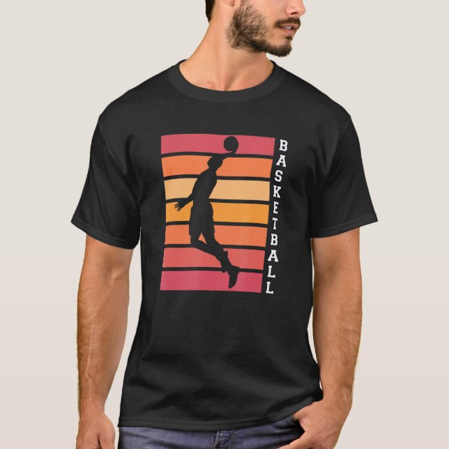 Camiseta Baloncesto Papá Jugador Dunking Basketball Hoop Te (Anverso)