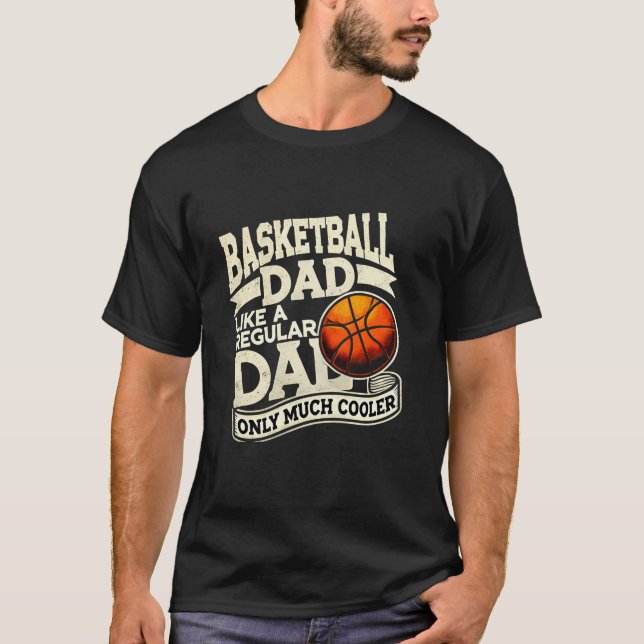 Camiseta Baloncesto Papá Padre ama el Baloncesto en camiset (Anverso)