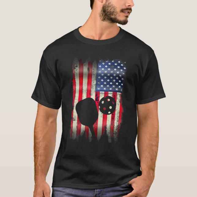 Camiseta Baloncesto Patriótico USA Bandera Americana 4 de J (Anverso)