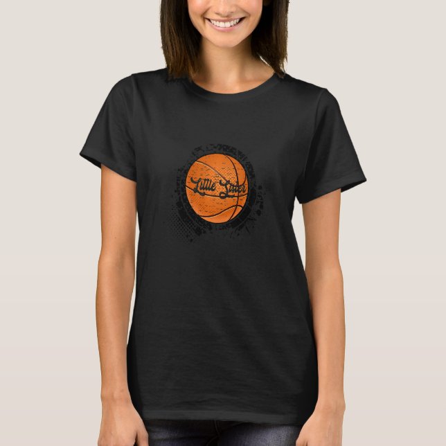 Camiseta Baloncesto Pequeña Hermana Vintage (Anverso)
