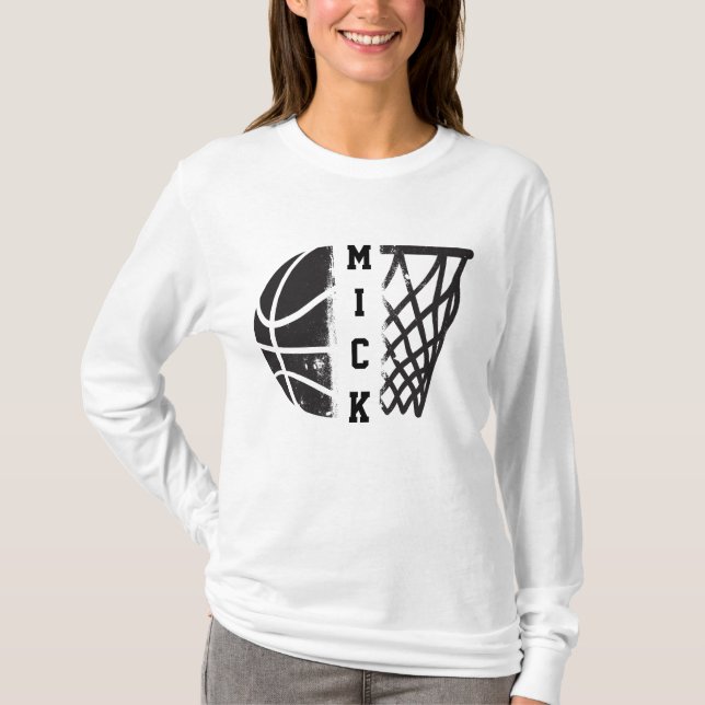 Camiseta Baloncesto personalizado con tu nombre o equipo (Anverso)