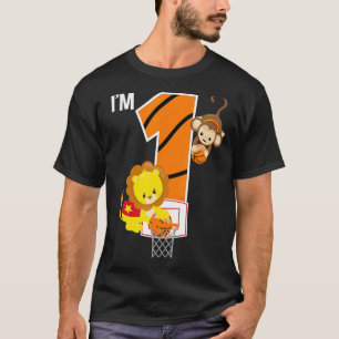 Camiseta Baloncesto Primer Fiesta de cumpleaños León Mono Z