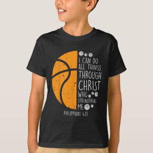 Camiseta Baloncesto Puedo Hacer Cosas Biblia Verso Dios Jes