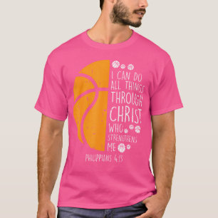 Camiseta Baloncesto Puedo Hacer Cosas Biblia Verso Dios Jes