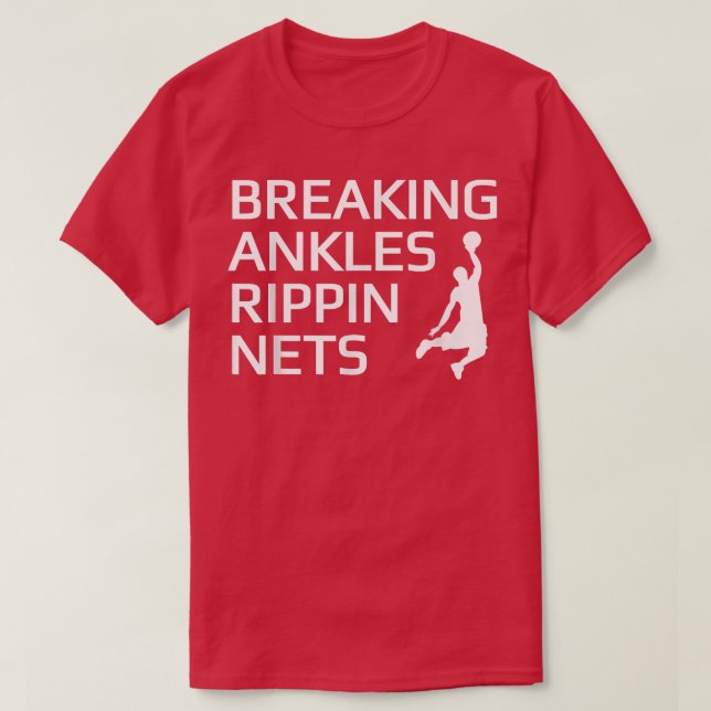 Camiseta Baloncesto Rompiendo Ankles Rippin Nets Tee (Diseño del anverso)