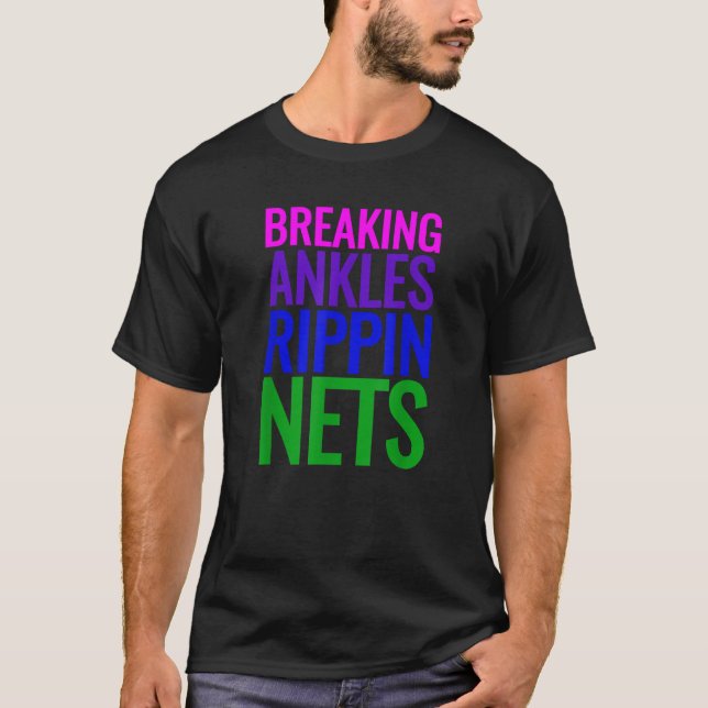 Camiseta Baloncesto Rompiendo Ankles Rippin Nets Tee (Anverso)