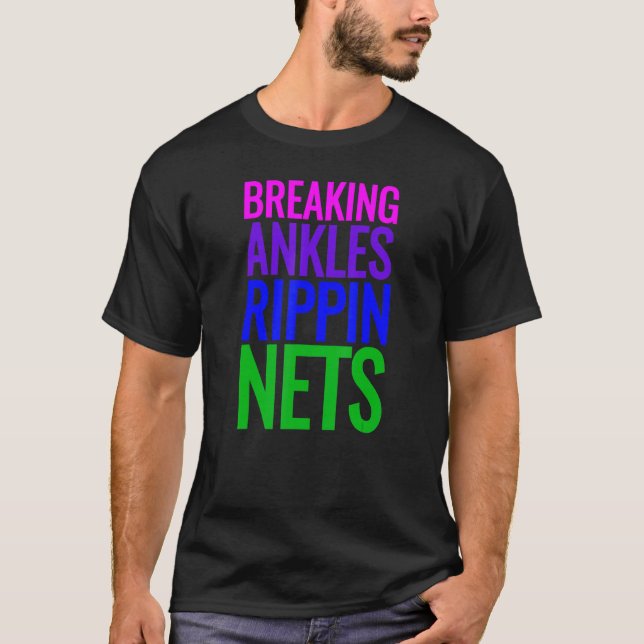 Camiseta Baloncesto Rompiendo Ankles Rippin Nets Tee (Anverso)
