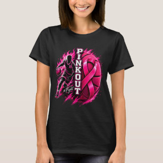 Camiseta Baloncesto rosa mes de concientización sobre el cá