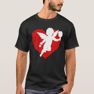 Camiseta Baloncesto San Valentín Corazón Cupido con remo
