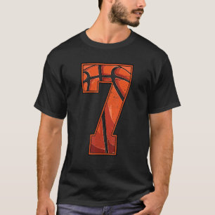 Camiseta Baloncesto Séptimo Niño Chica Siete 7 Y
