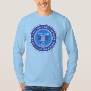 Camiseta Baloncesto: Si no puedes tomar el calor / azul