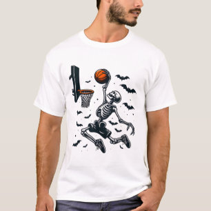 Camiseta Baloncesto Skeleton Halloween Skeletball