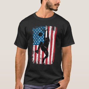Camiseta Baloncesto Slam Dunk Balón De Bandera Norteamerica