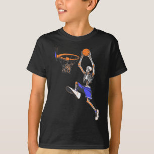 Camiseta Baloncesto Slam Dunk Skeleton Halloween