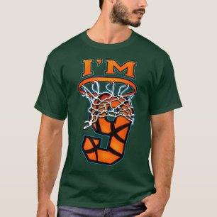 Camiseta Baloncesto Soy 9 Boy Chica Noveno Cumpleaños
