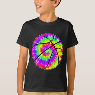 Camiseta Baloncesto tie-dye juvenil colorido deportivo