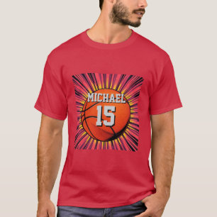 Camiseta Baloncesto Tu Nombre Pop Art