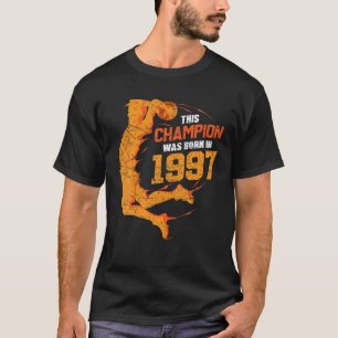Camiseta Baloncesto Vintage 25Th Birthday 1997 Distressed B