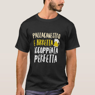 Camiseta Baloncesto y cerveza divertida hombre de cerveza